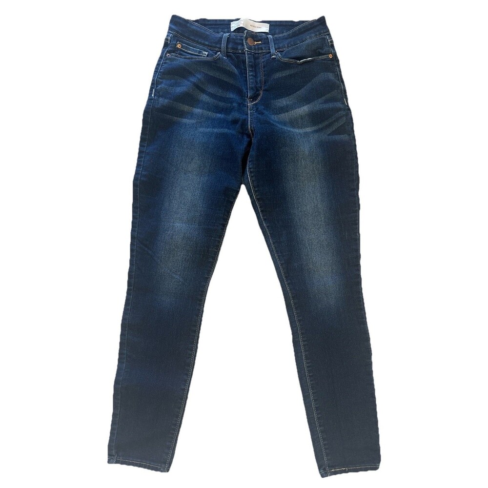 Levi's Skinny Jeans Medium Wash Mid Rise Five Design Pockets Stretch 27x28